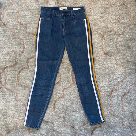 Pacsun high rise stripe jeans - Picture 2 of 5